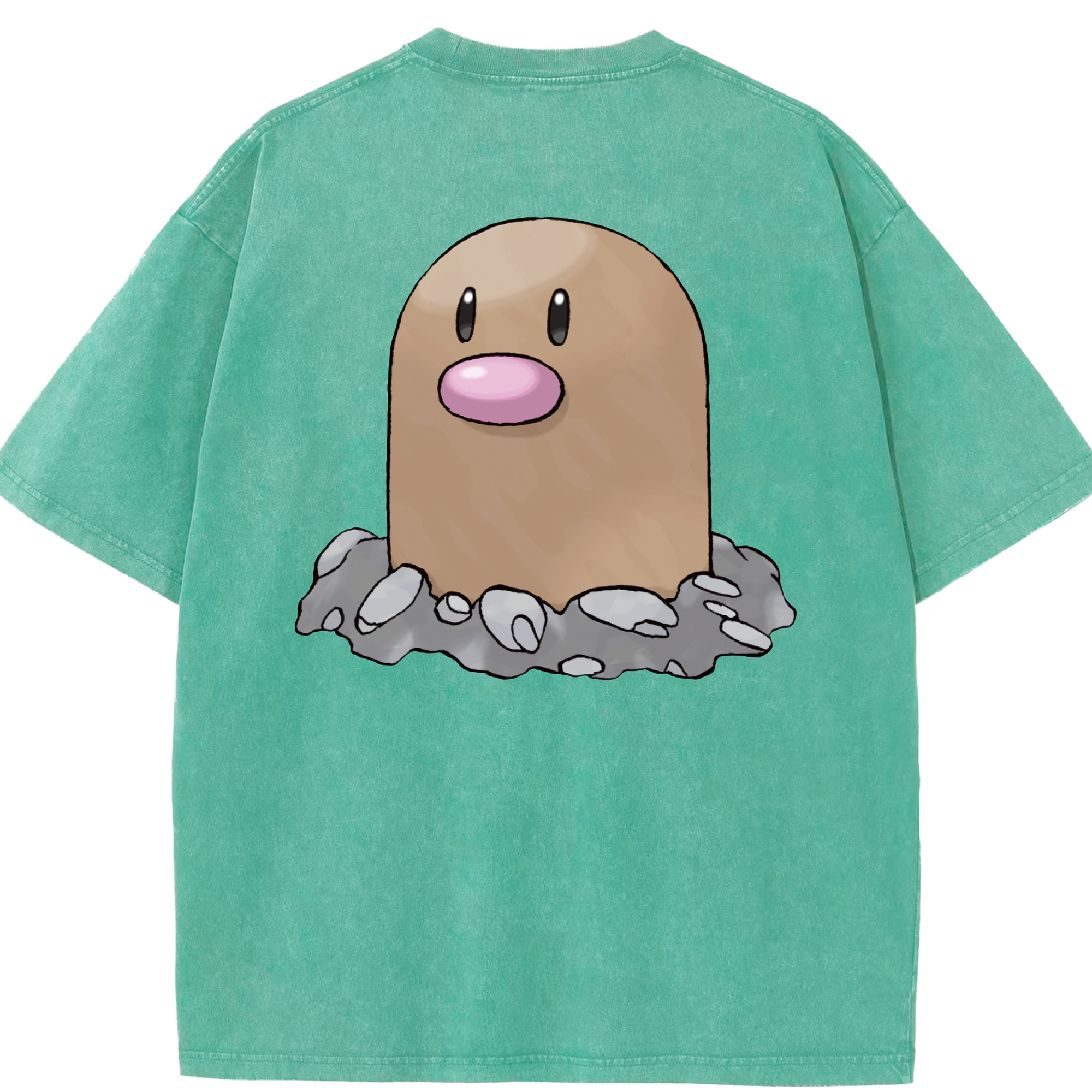 （画像用） ポケットモンスター Pokémon 綿100% ヴィンテージ風 半袖Tシャツ（背面プリント）